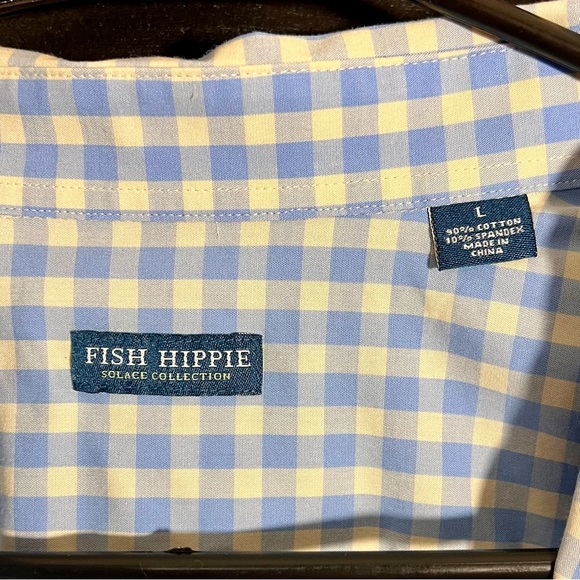 Fish  Hippie button down Size L - Picture 4 of 4